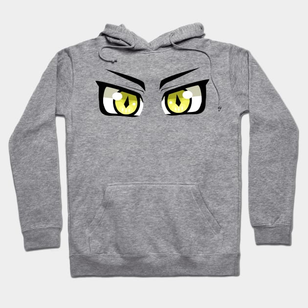 Anime Eyes snake yellow Hoodie by Miss_Akane